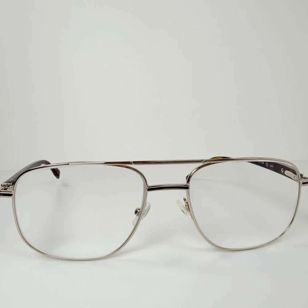Lacoste L2302 714 Gold Aviator Eyeglass Frame 57-18-145 Tortoise Replacement